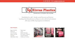 Desktop Screenshot of cirrusplastics.com